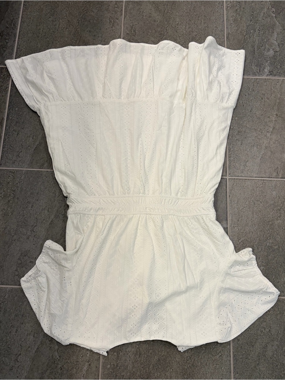 Women’s white/cream Ecowish eyelet sundress, NWT, size L - Picture 3 of 16